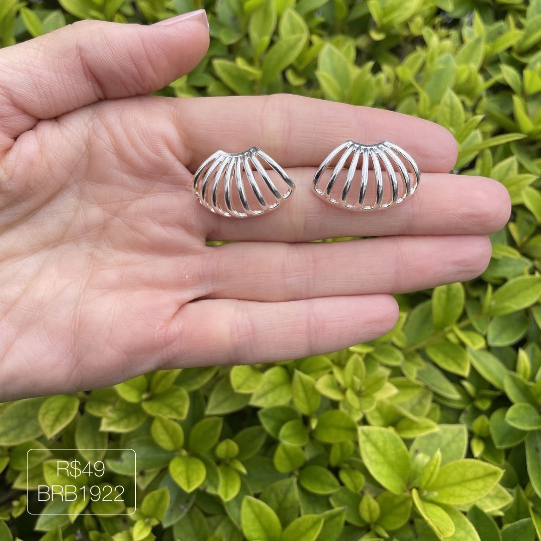 Brinco Ear Jacket 8 Fios Lisos Prateado